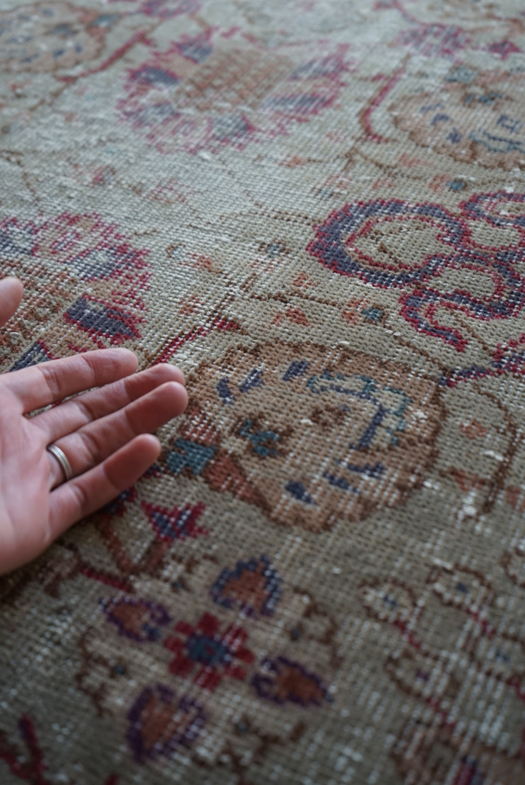 Türkiye Old Isparta Pink Beige 1970年代 250 × 162 cm No.TR25228