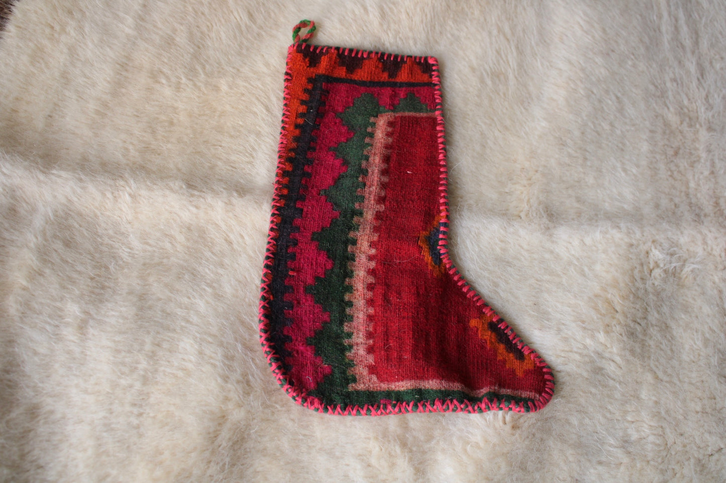 Iran antiques | Christmas Santa Socks 39×25cm No.59