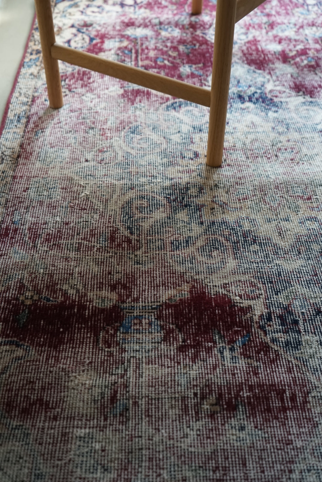 Türkiye Old Isparta Wine Red 1970年代 202 × 99 cm No.TR25254