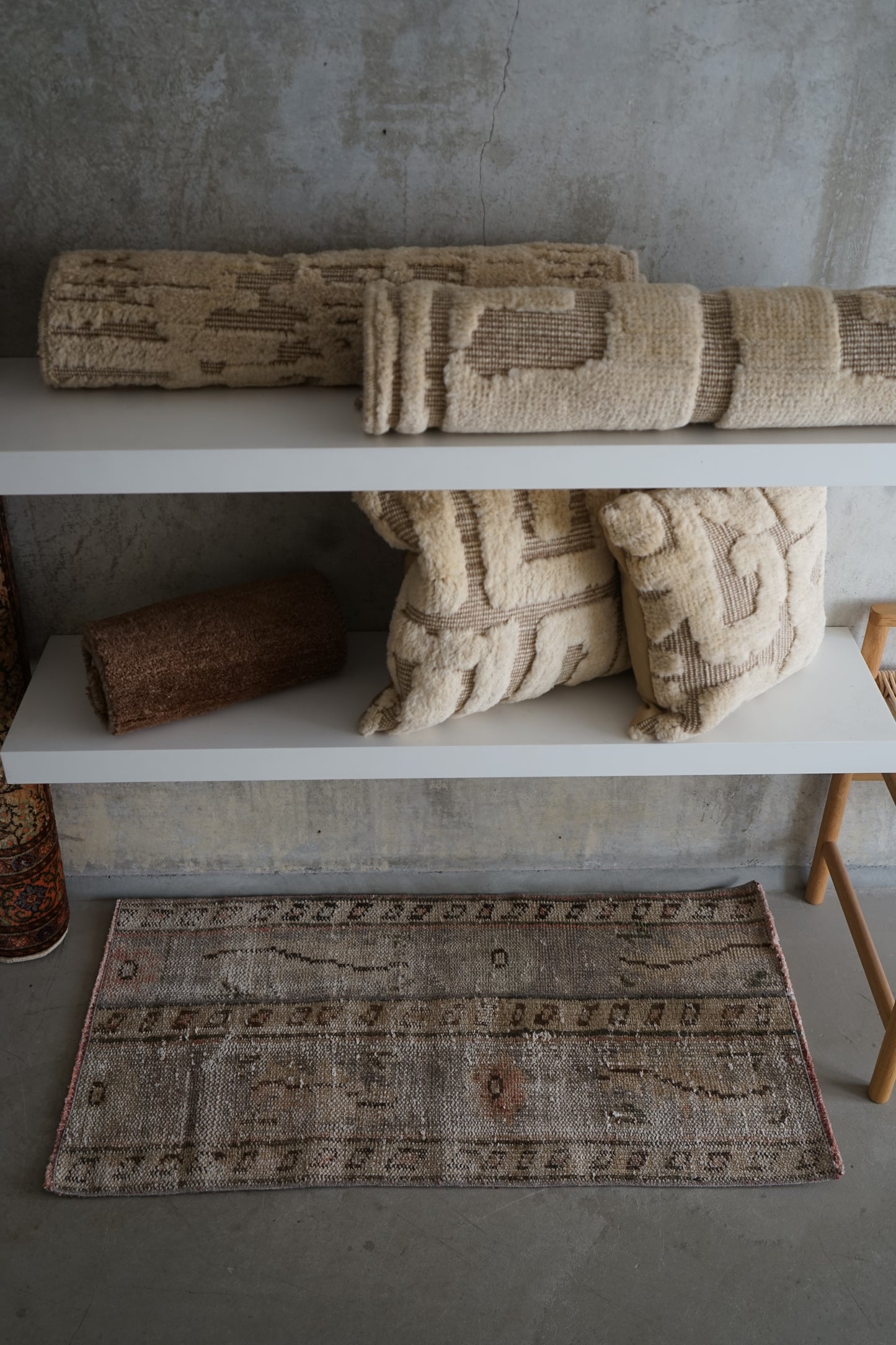 TURKEY VINTAGE SMALL GRAY RUG 100 × 51 cm No.TR25172