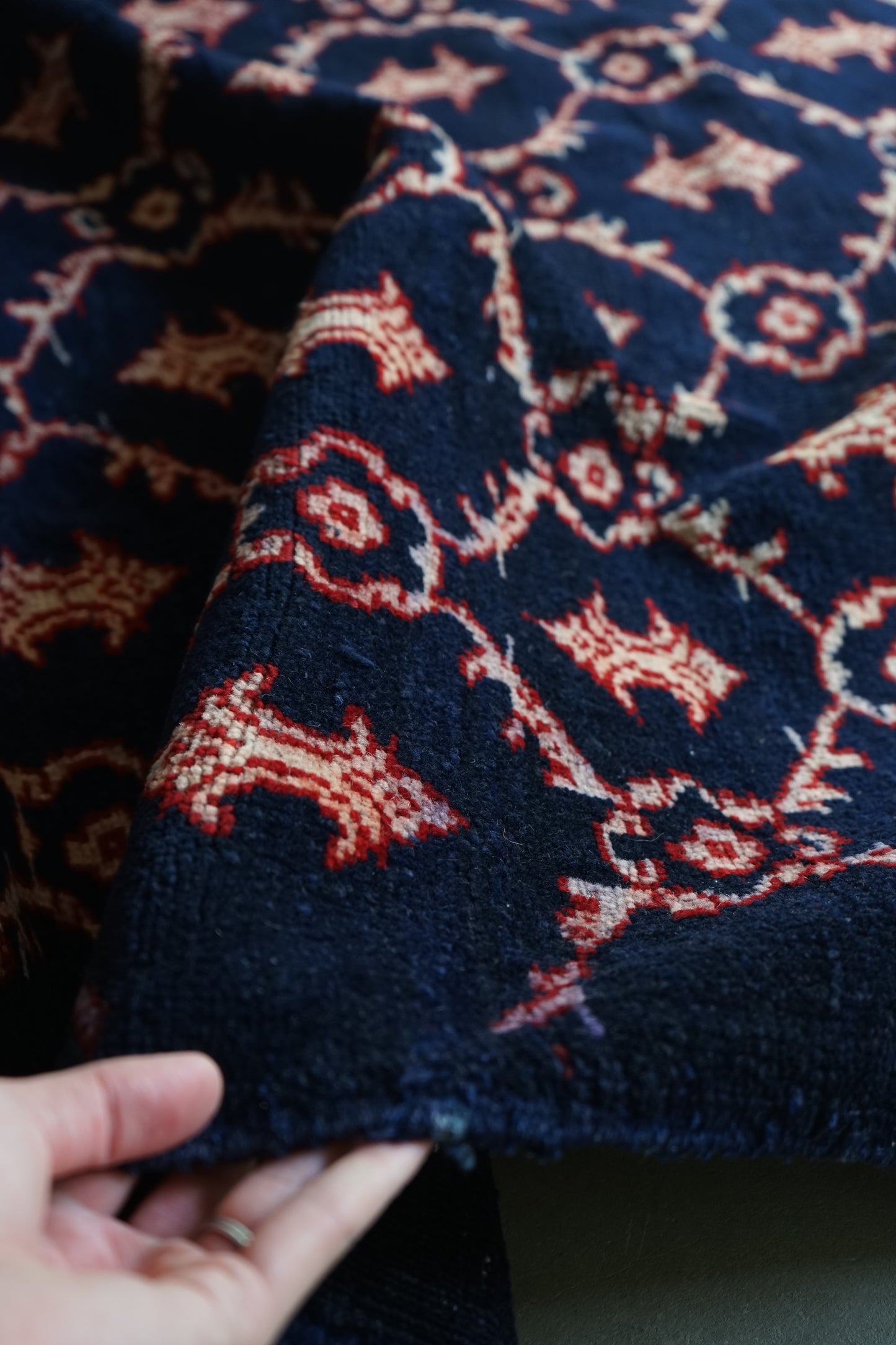 TURKEY OLD ISPARTA NAVY 1970年代 165 × 124 cm No.TR25211