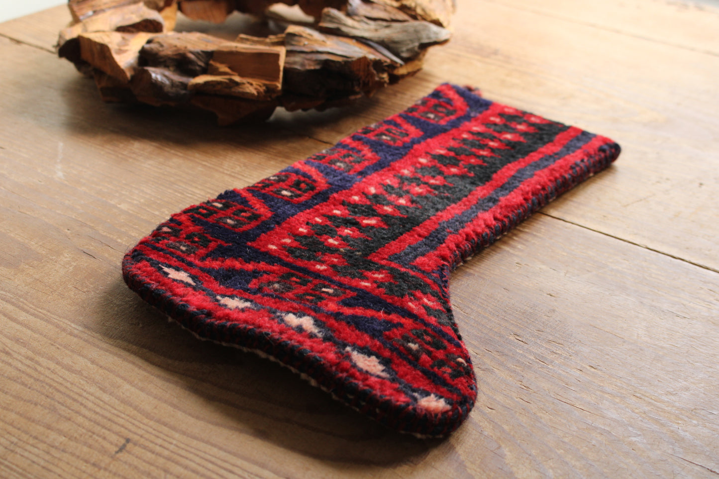 Iran antiques | Christmas Santa Socks 39×25cm No.20