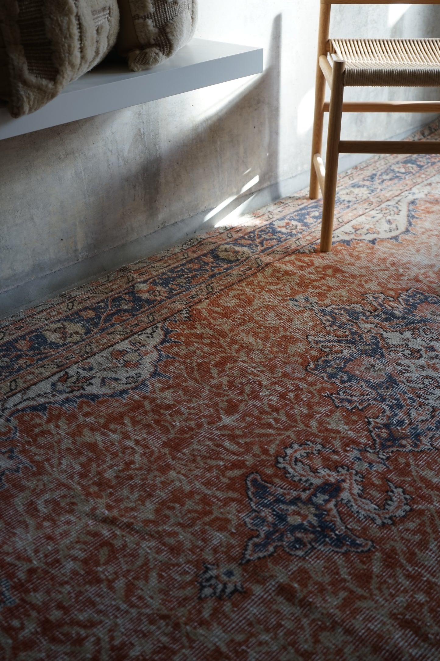 TURKEY OLD ISPARTA ORANGE 1970年代 272 × 161 cm No.TR25198