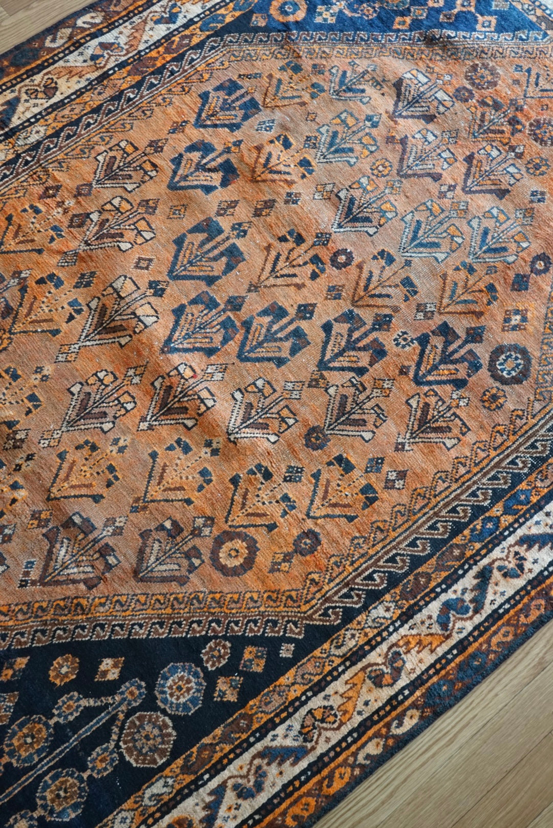 店頭販売 IRAN ANTIQUE SHIRAZ QASHQAI BASSERI 1870年代 217 × 150 cm