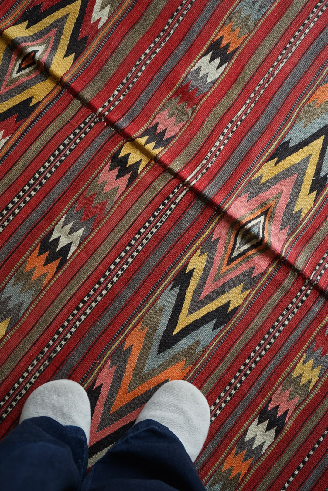 Türkiye Old Balkan Kilim 1950-1960年代 159 × 116 cm
