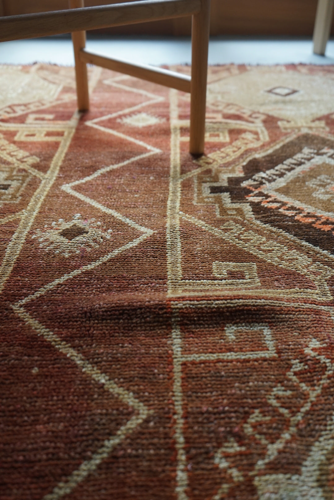 TURKEY VINTAGE ANATORIA BROWN 1980年代 256 × 155 cm No.TR25157