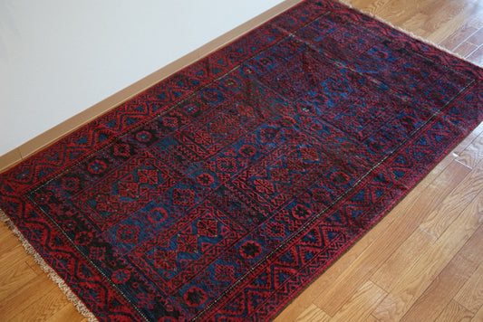 Afghanistan Old Baluch Yaqub Khani 1950年代 198 × 110 cm No.AF2526