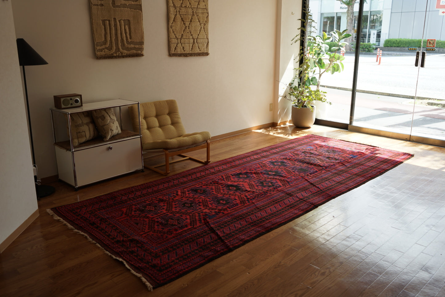 Afghanistan Vintage Baluch 1980年代 381 × 152 cm No.AF2529