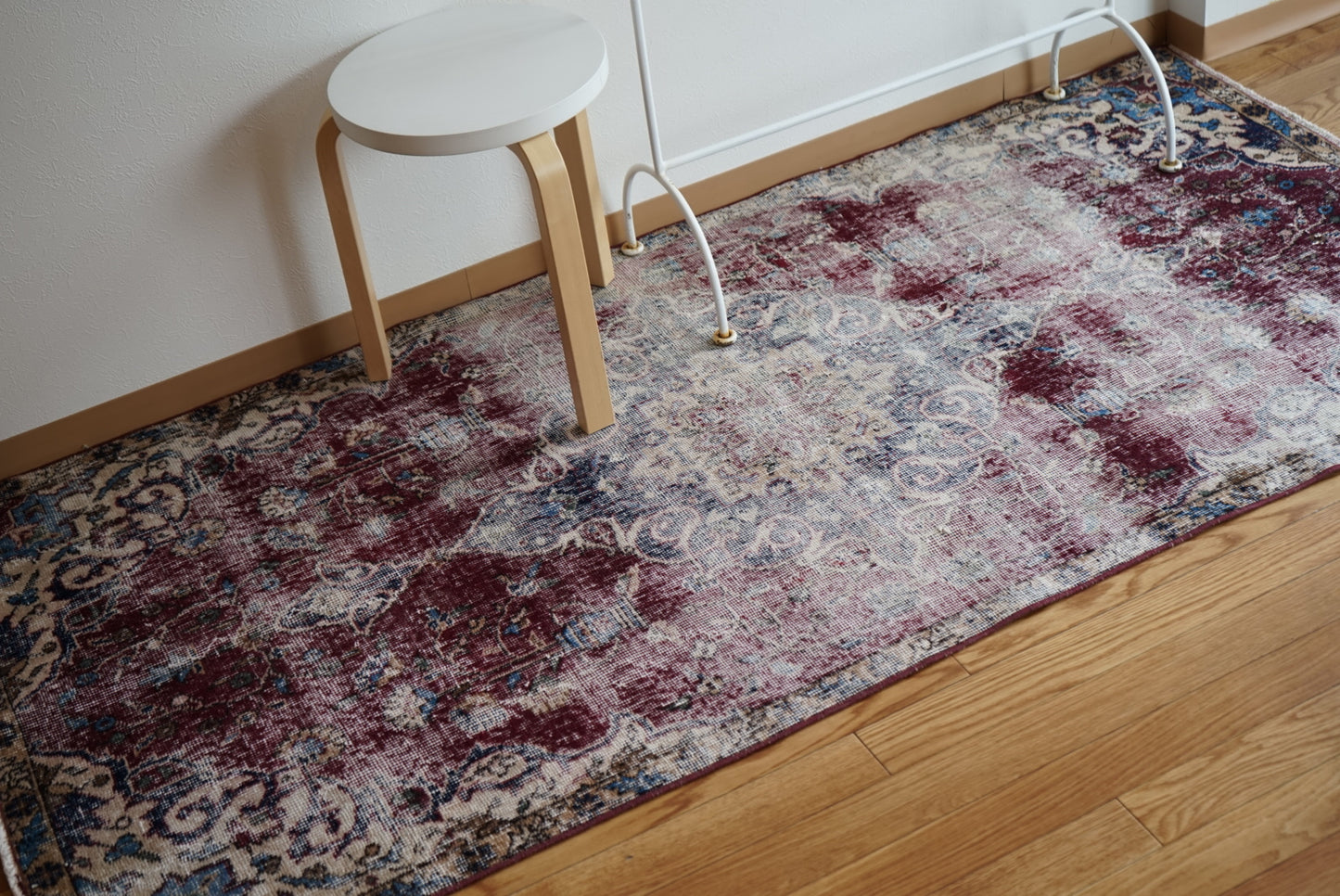 Türkiye Old Isparta Wine Red 1970年代 202 × 99 cm No.TR25254
