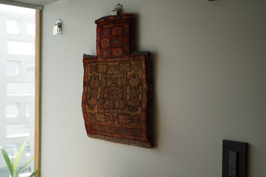 AFGHANISTAN OLD BALUCH SALT BAG 1970年代 46 × 34.5 cm