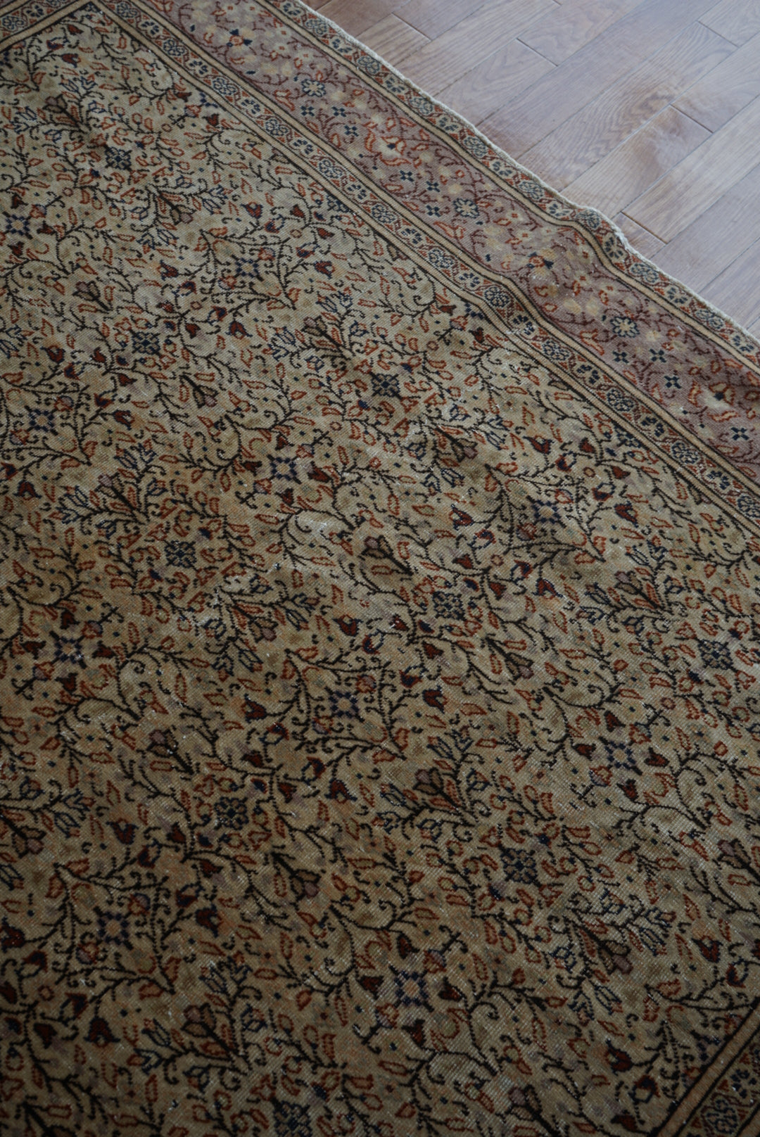 Türkiye Old Kayseri Flower Pale Purple 1970年代 293 × 196 cm No.TR25373