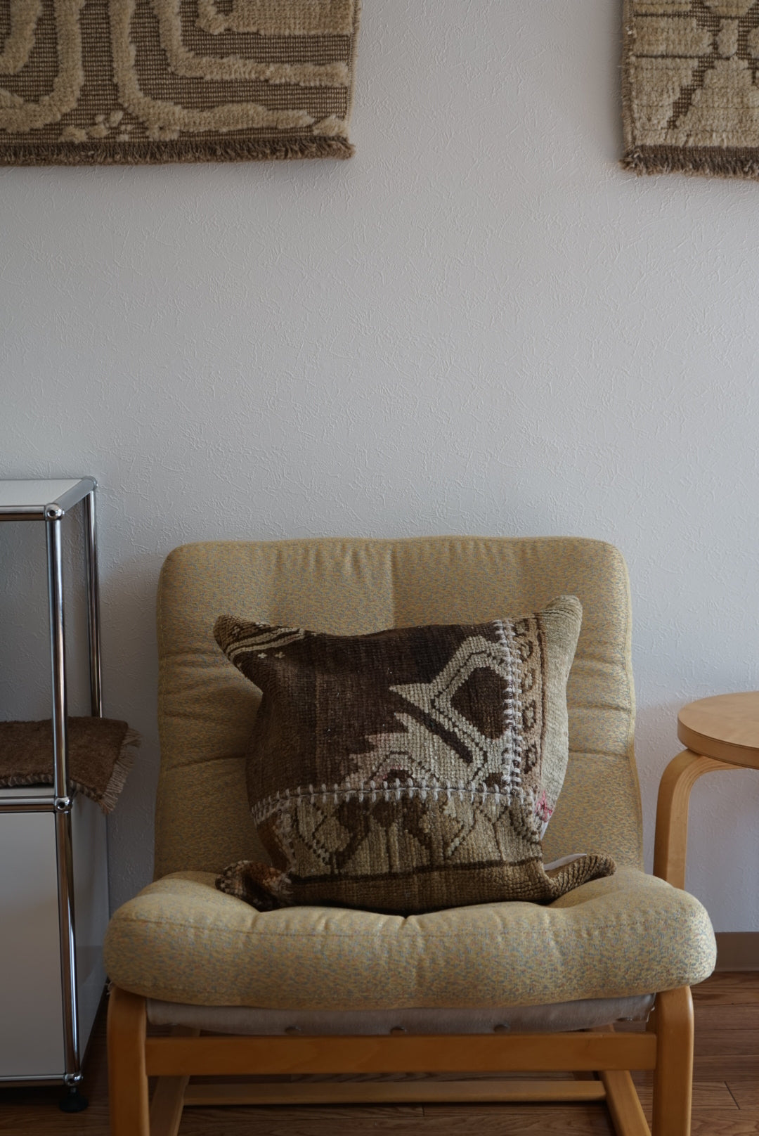 Türkiye Old Cushion Cover Patchwork Beige Brown 50 × 49 cm No.TR25418