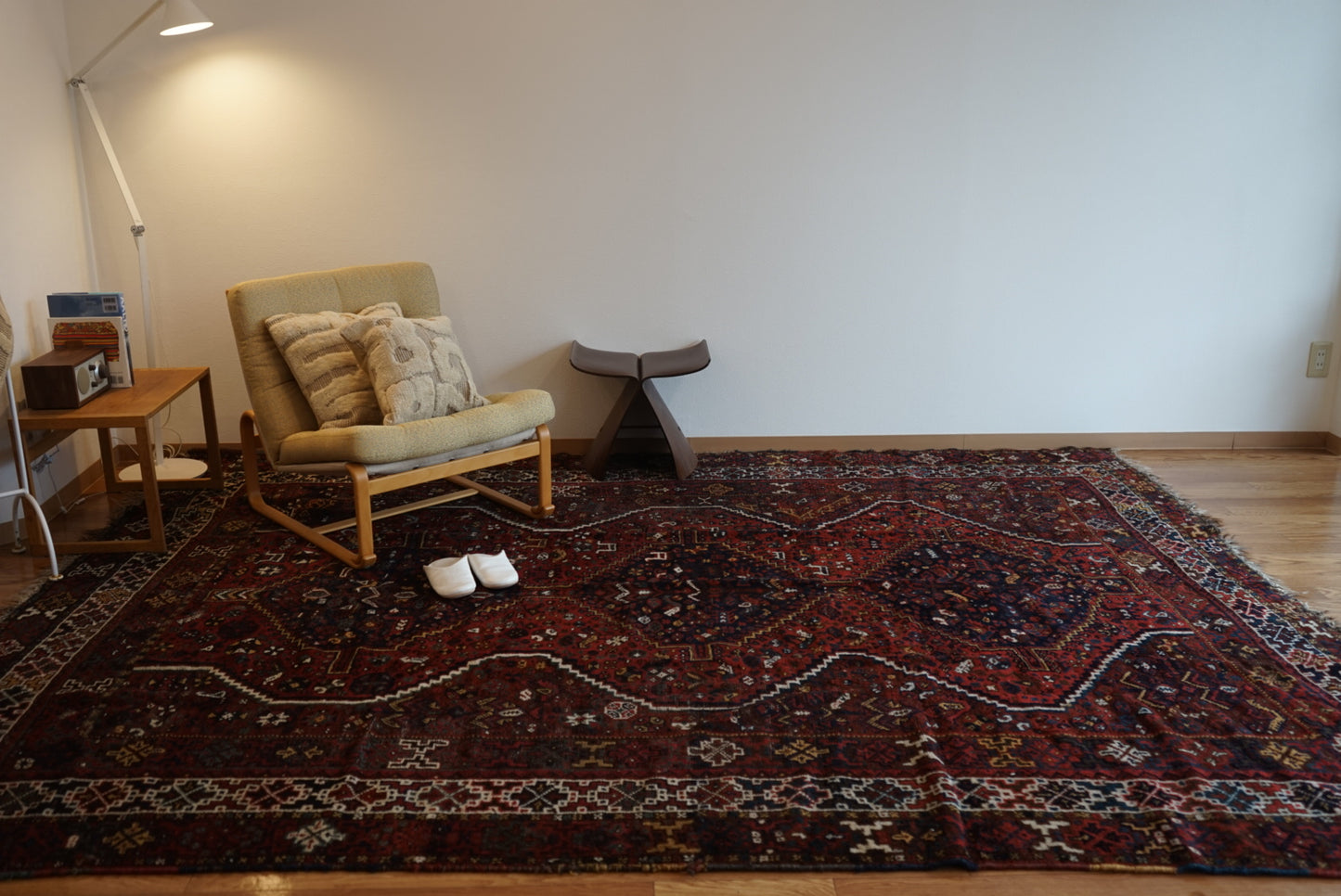 店頭販売 IRAN ANTIQUE SHIRAZ KHAMSEH BAVANAT 1870年代 308×225cm