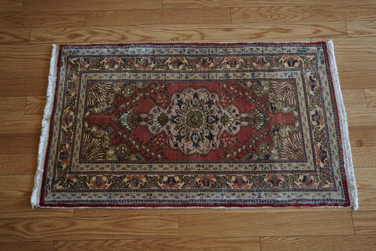 Türkiye Old Kayseri Floral Pink , Beige Doorsize 1960年代 105 × 64 cm No.TR25354