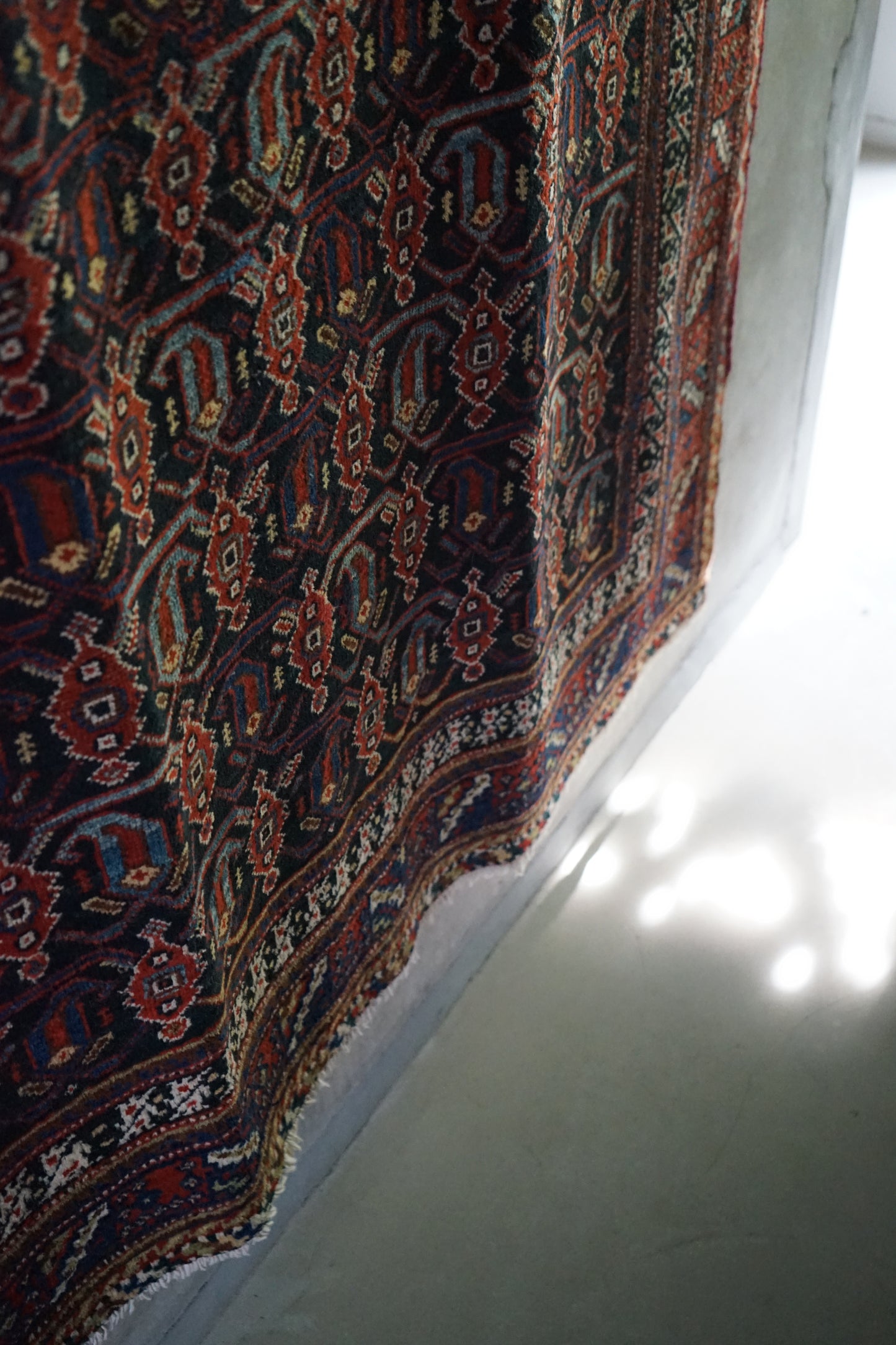 店頭販売 Iran Antique Afshar Boteh Jegheh Bibi Baft IRAN 1770-1790年代 197 × 138 cm