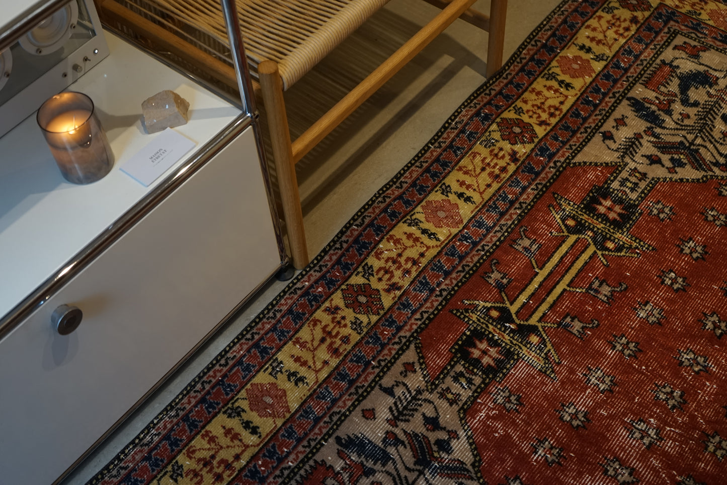 TURKEY VINTAGE ISPARTA PRAYER RUG 1950-1960年代 173 × 122 cm No.TR25174