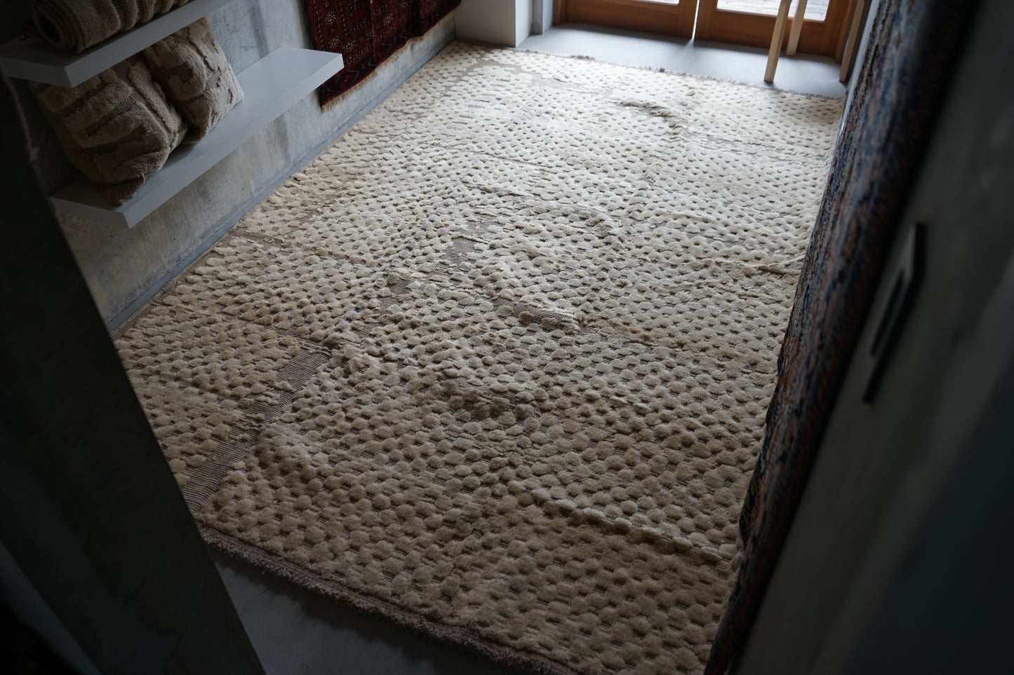 店頭販売 ORIGINAL IRAN QASHQAI KILIM LIVING MAIN SIZE " LAND " 300 × 200 cm