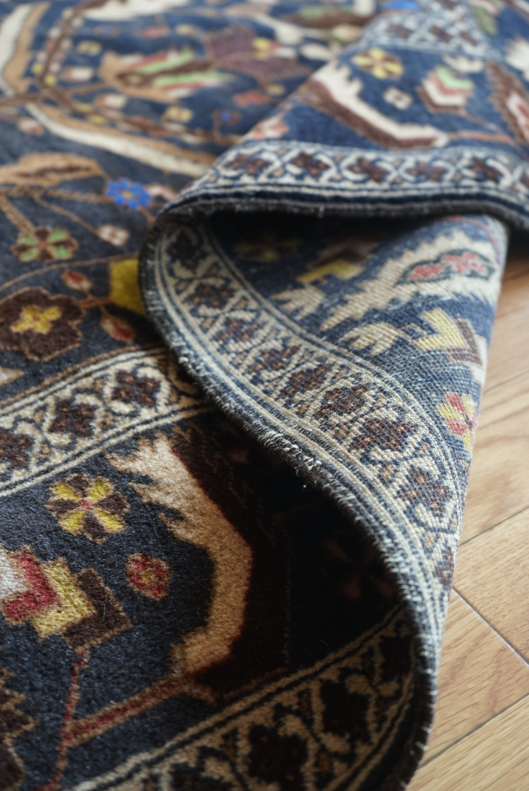 Afghanistan Vintage Baluch Zakani Midnight Navy 1980年代 215 × 121.5 cm No.AF2528