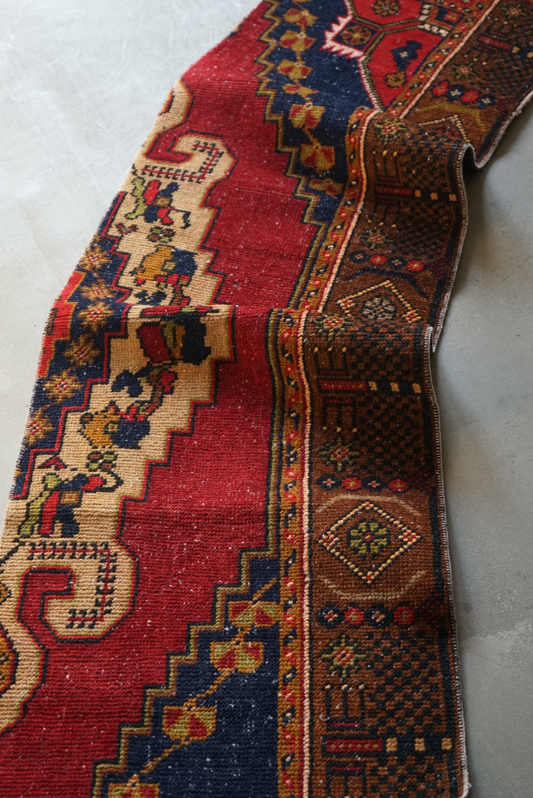 Türkiye Old Oushak Runner 1970年代 154 × 47 cm No.TR25269