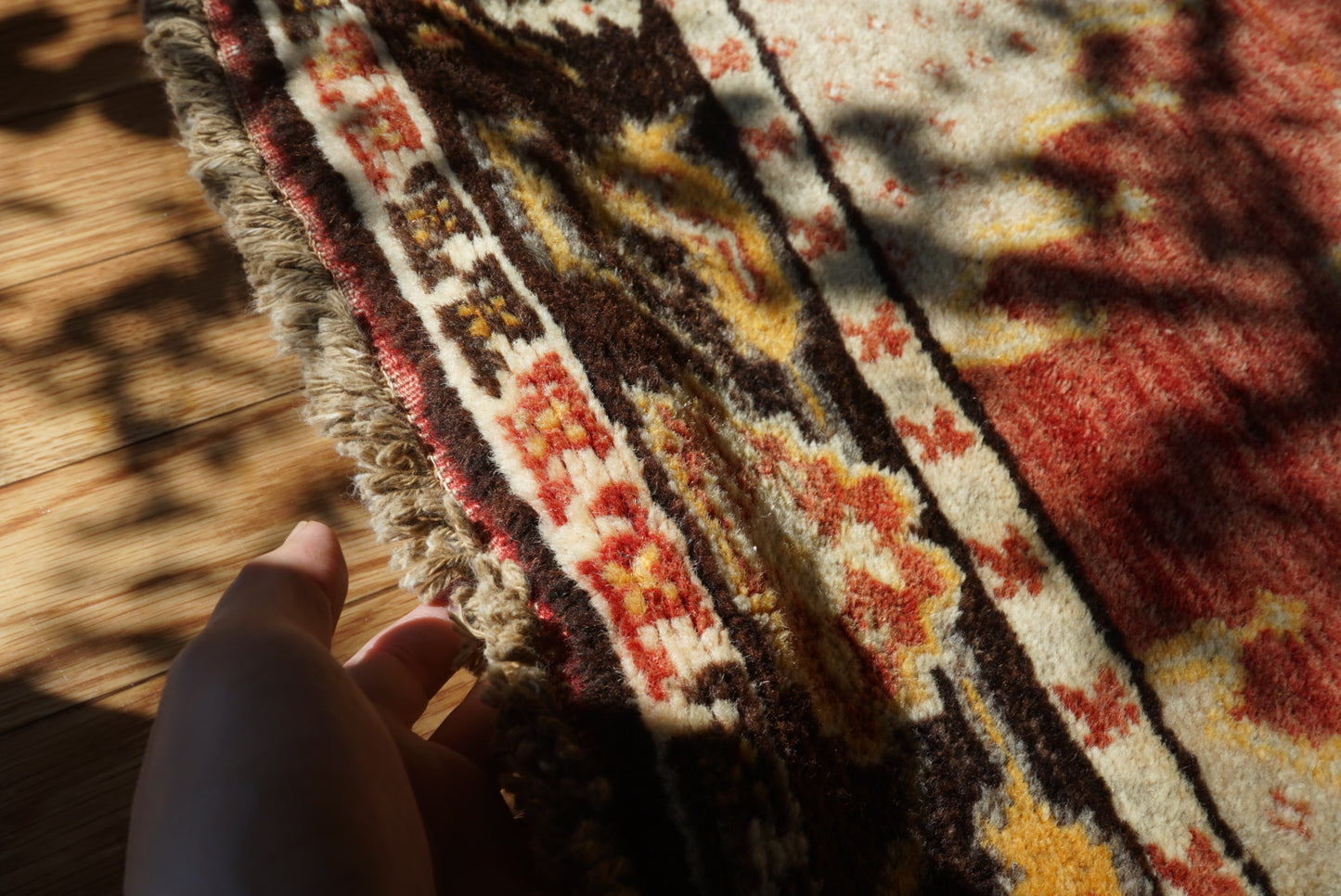 TRIBAL RUG TURKEY OLD KONYA OUSHAK 1965年代 164 × 115 cm No.TR25194