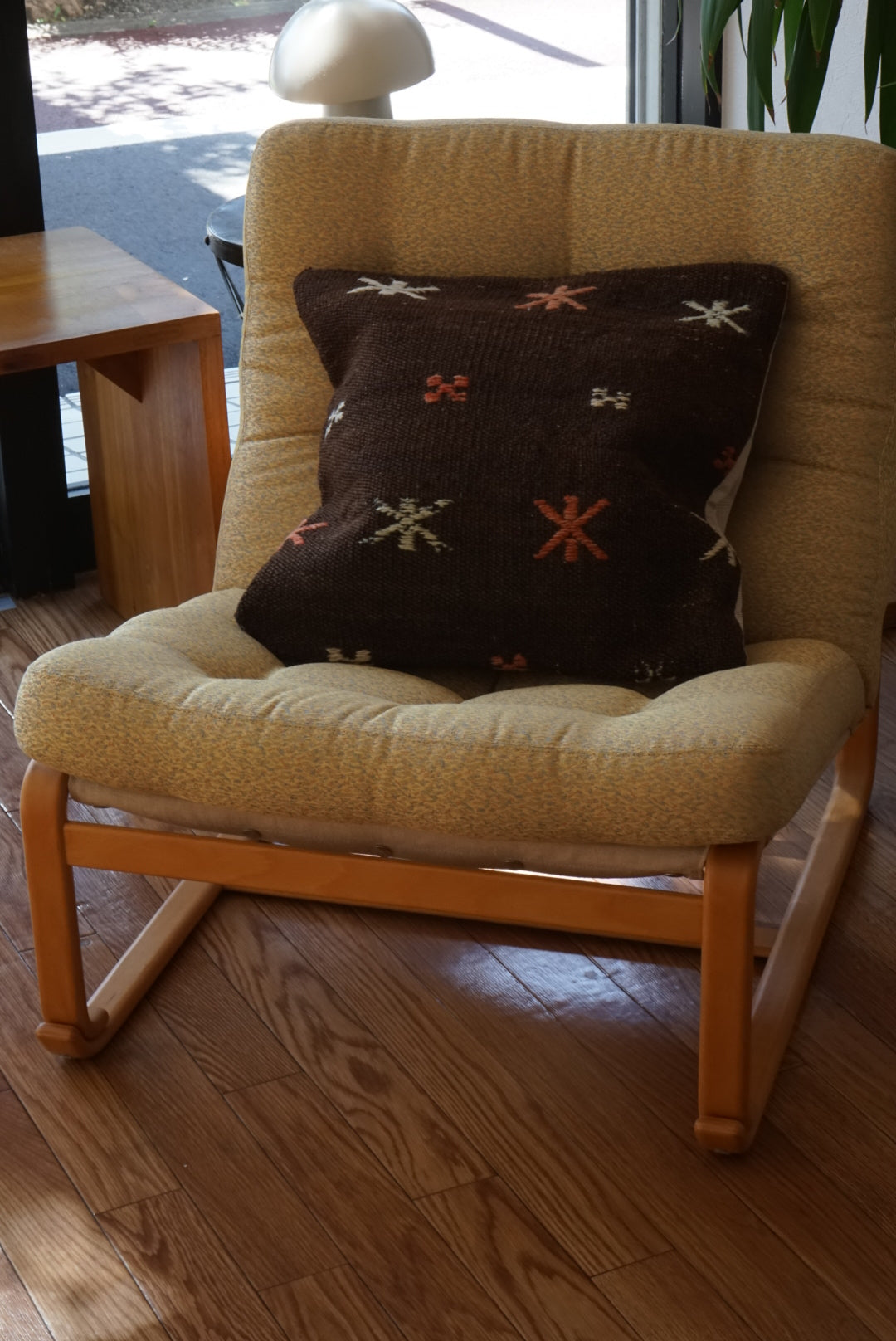 Türkiye Old Kilim Cushion Cover Brown , Charm Design 47 × 45 cm No.TR25464