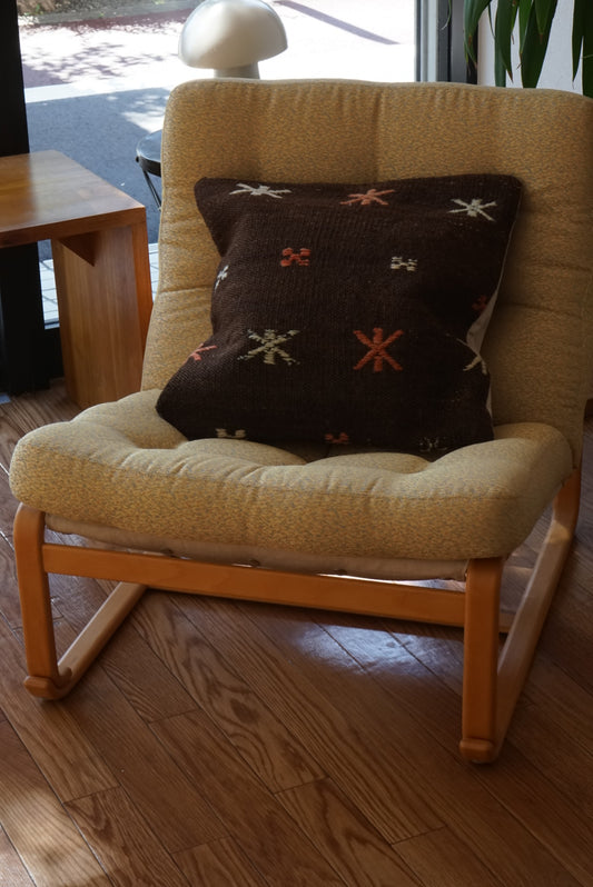 Türkiye Old Kilim Cushion Cover Brown , Charm Design 47 × 45 cm No.TR25464