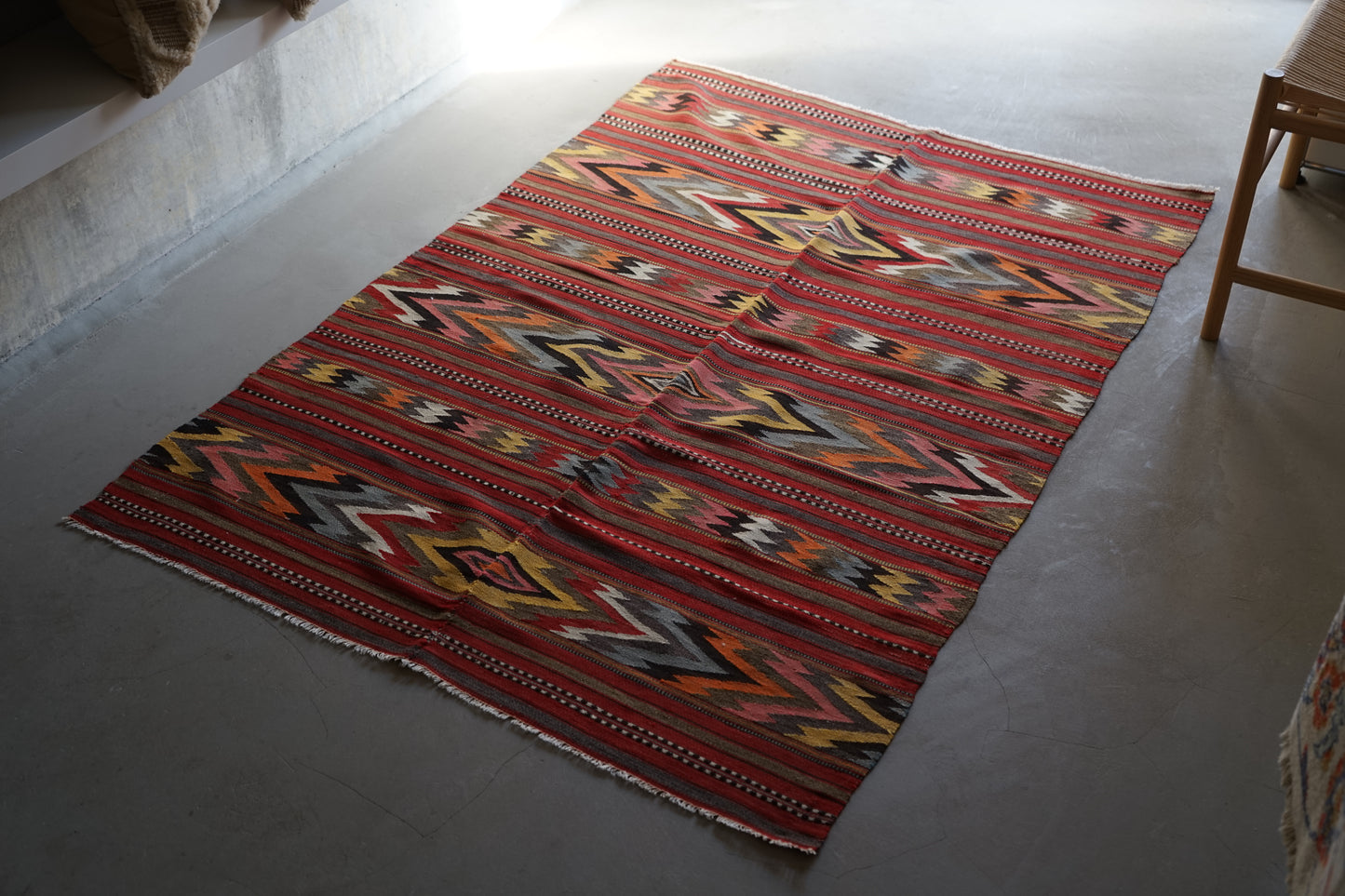 Türkiye Old Balkan Kilim 1950-1960年代 159 × 116 cm