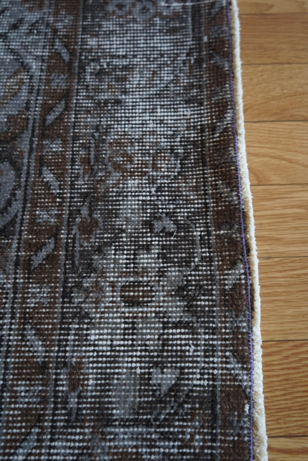 Türkiye Old Isparta Gray , Brown Overdye 1960年代 259 × 162.5 cm No.TR25403