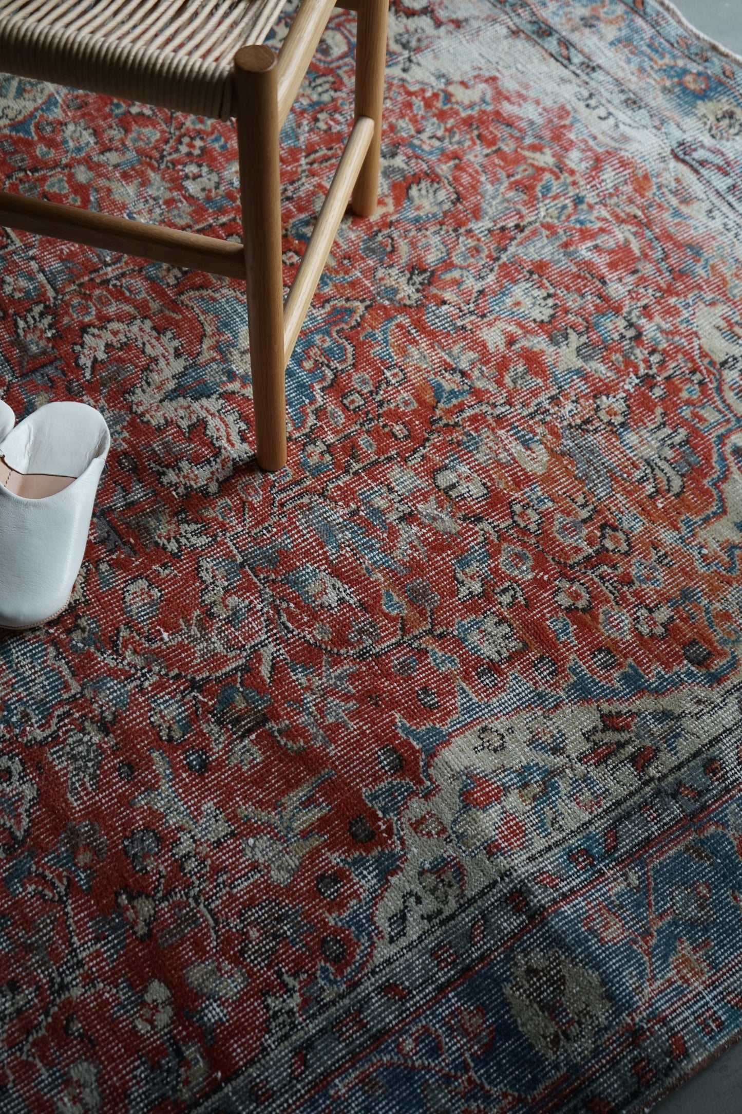 TURKEY OLD ISPARTA TURQUOISE RED 1970年代 261 × 155 cm No.TR25212