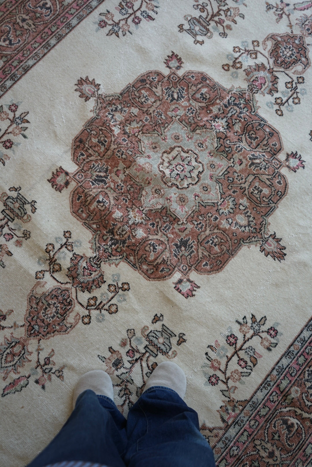 Türkiye Old Isparta Pink Beige 1950-1960年代 312 × 198 cm