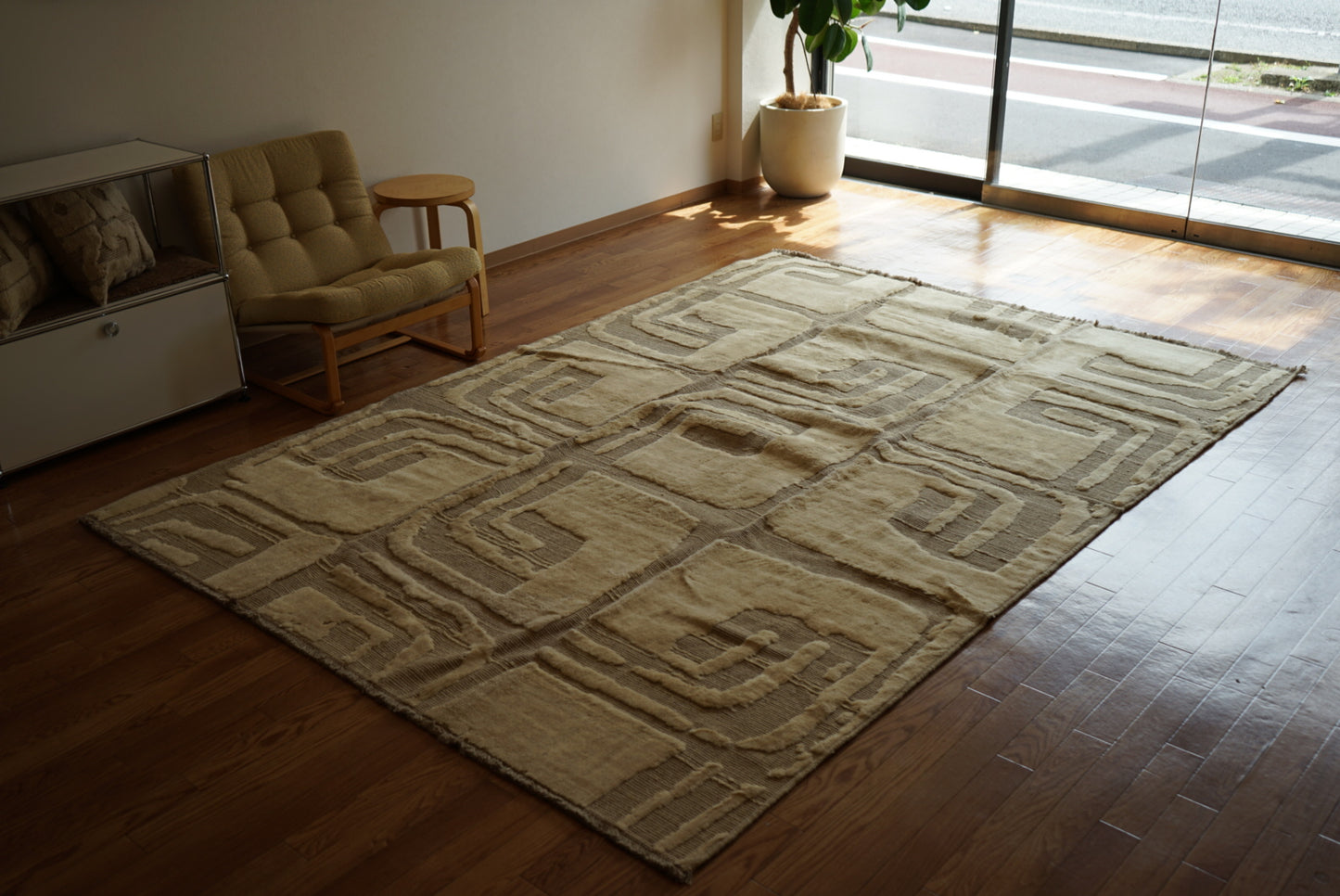 店頭販売 ORIGINAL IRAN  QASHQAI KILIM LIVING MAIN SIZE " PERSIA " 300 × 200 cm