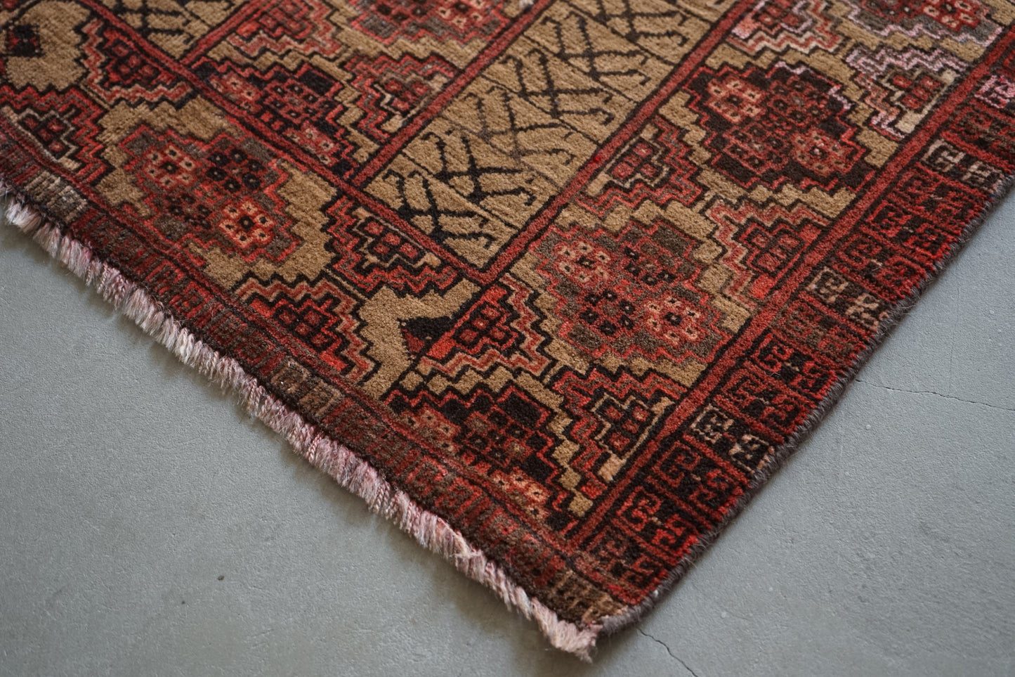 AFGHANISTAN OLD TURKMEN PARDA 1955年代 103 × 71 cm No.AF2514