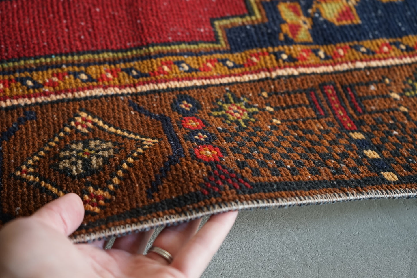 Türkiye Old Oushak Runner 1970年代 154 × 47 cm No.TR25269