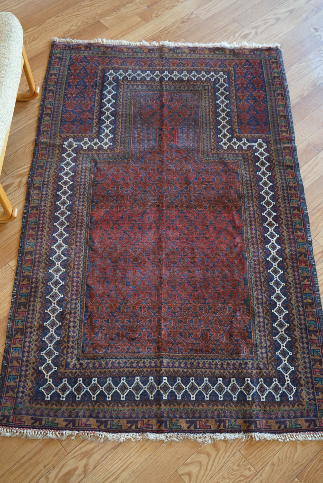 Afghanistan Old Baluch Prayer Rug 1970年代 155 × 100 cm  No.AF2541 / 国内送料無料・羊毛手織り絨毯