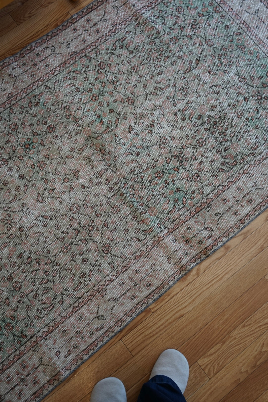 Türkiye Old Isparta Beige , Green 1970年代 203.5 × 114.5 cm No.TR25431