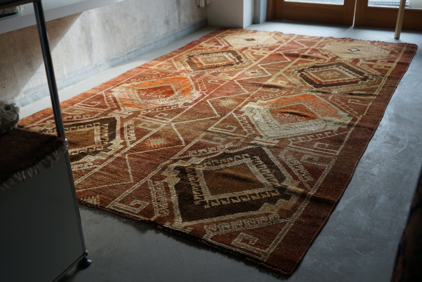 TURKEY VINTAGE ANATORIA BROWN 1980年代 256 × 155 cm No.TR25157