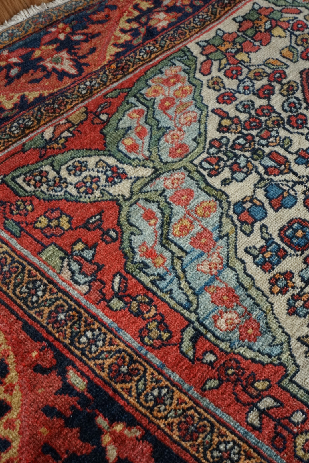 店頭販売 Türkiye Old Kemaliye Flower Medallion 1930年代 186 × 108 cm No.TR25457