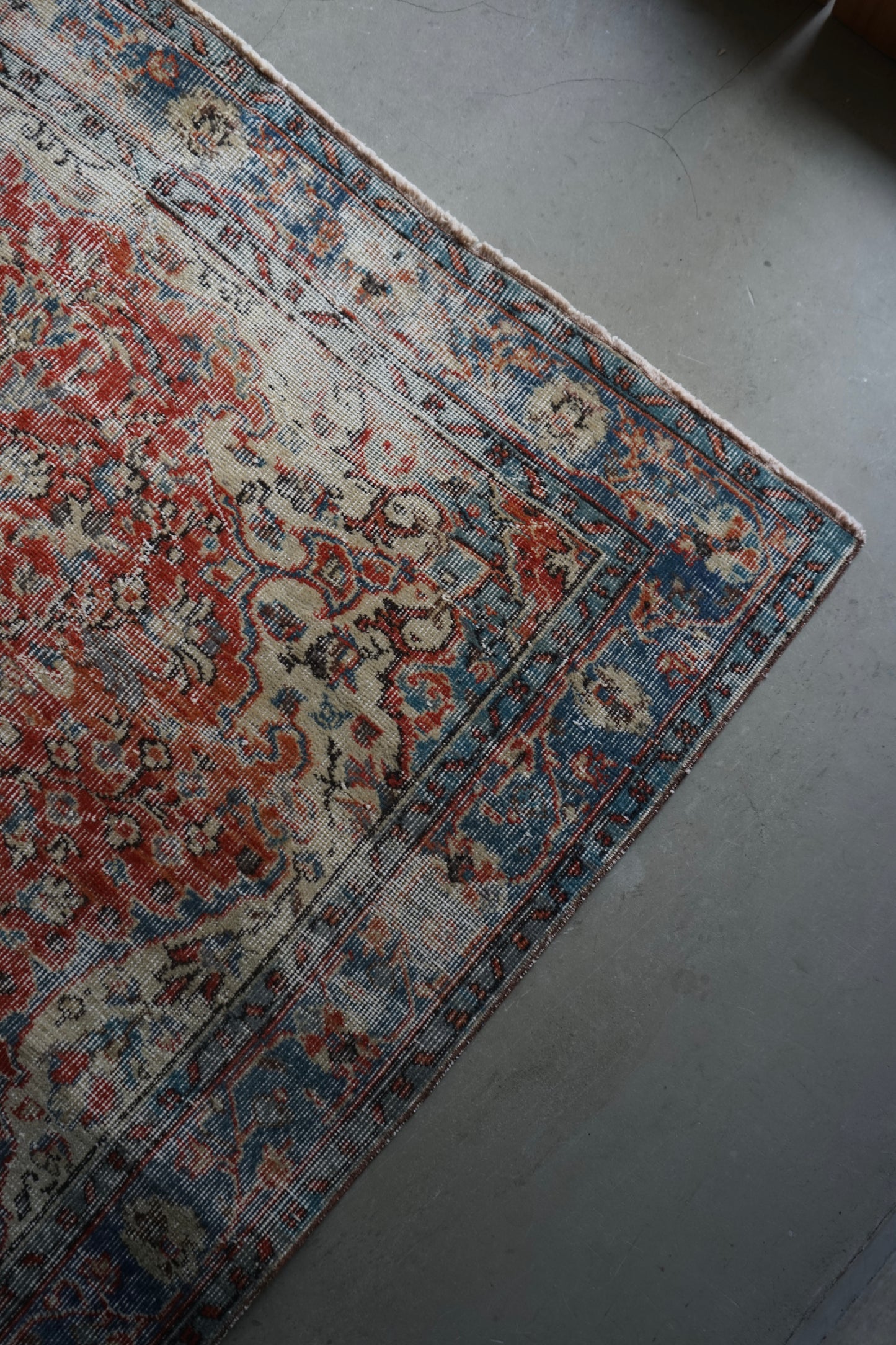 TURKEY OLD ISPARTA TURQUOISE RED 1970年代 261 × 155 cm No.TR25212