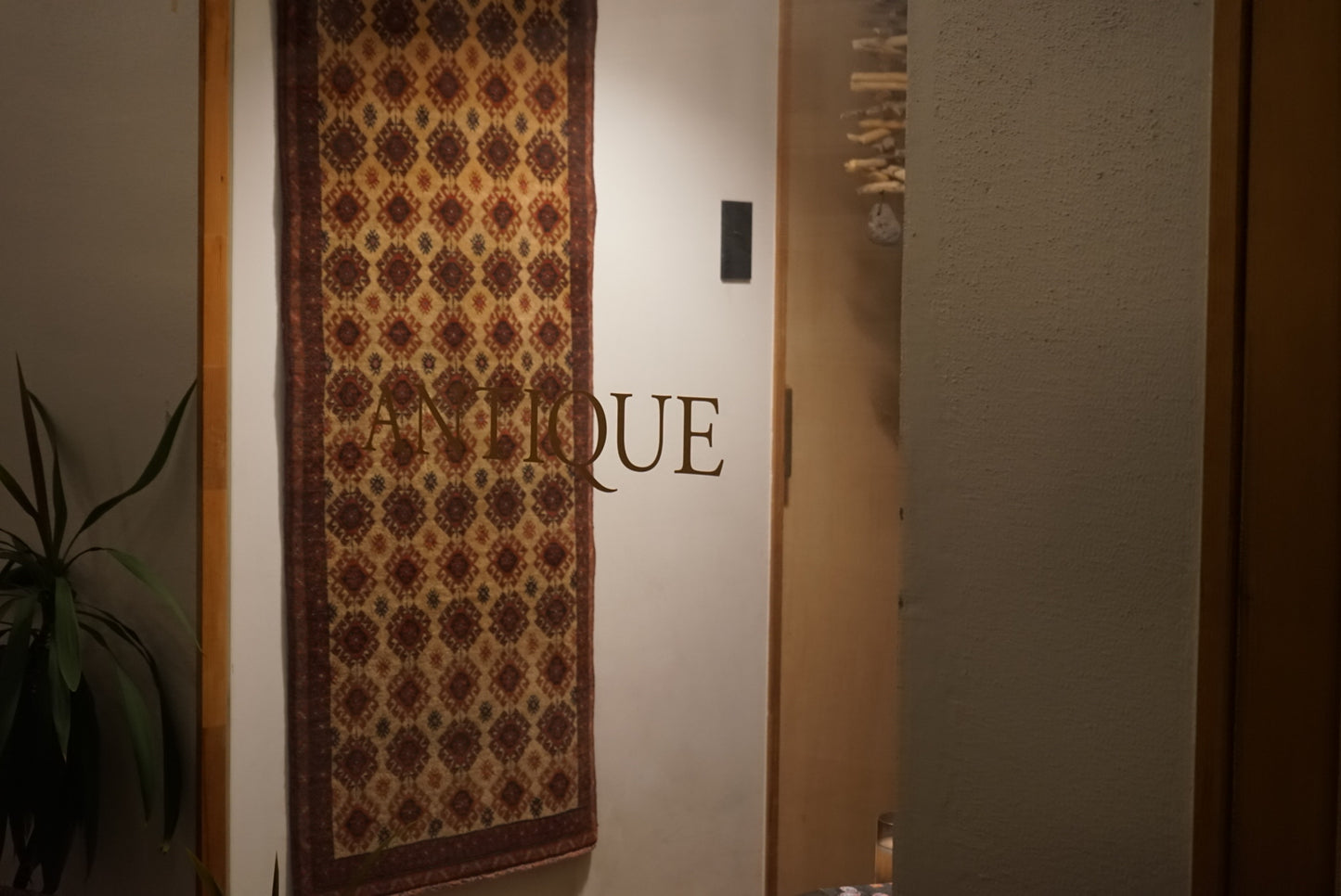 Türkiye Old Oushak Beige Runner size 1970年代 133 × 58.5cm No.TR25242