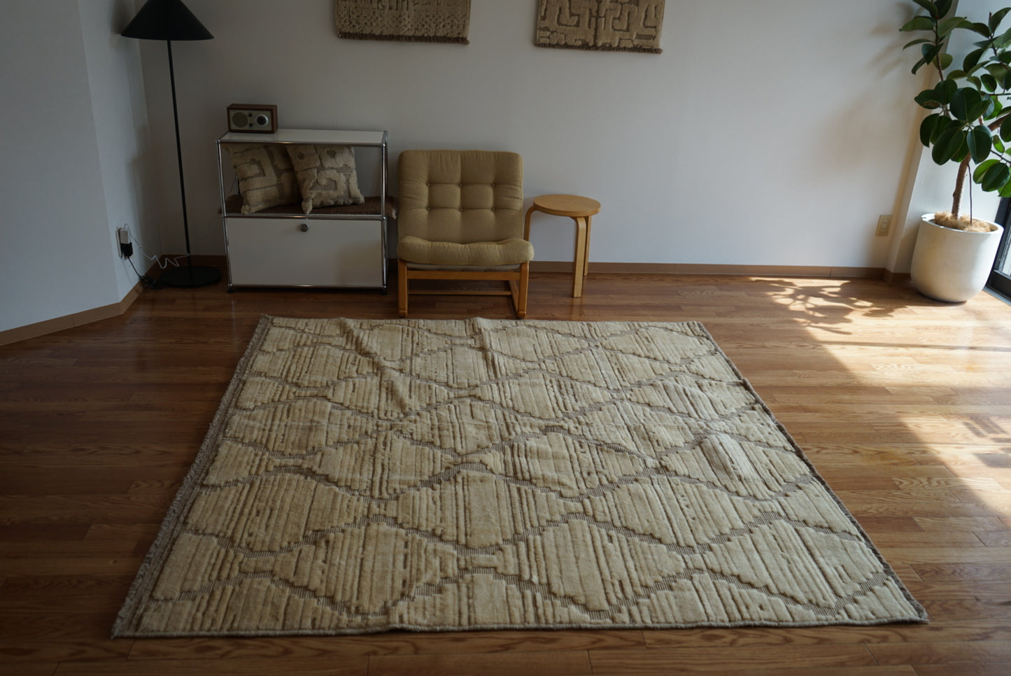 店頭販売 ORIGINAL IRAN QASHQAI KILIM LIVING SIZE " DIAMOND " 200 × 200 cm
