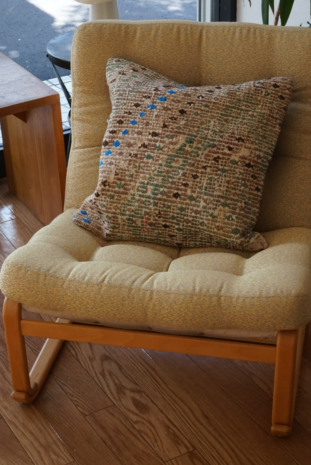 Türkiye Old Kilim Cushion Cover Mix Color Brown , Moss green , Beige 46 × 45 cm No.TR25462