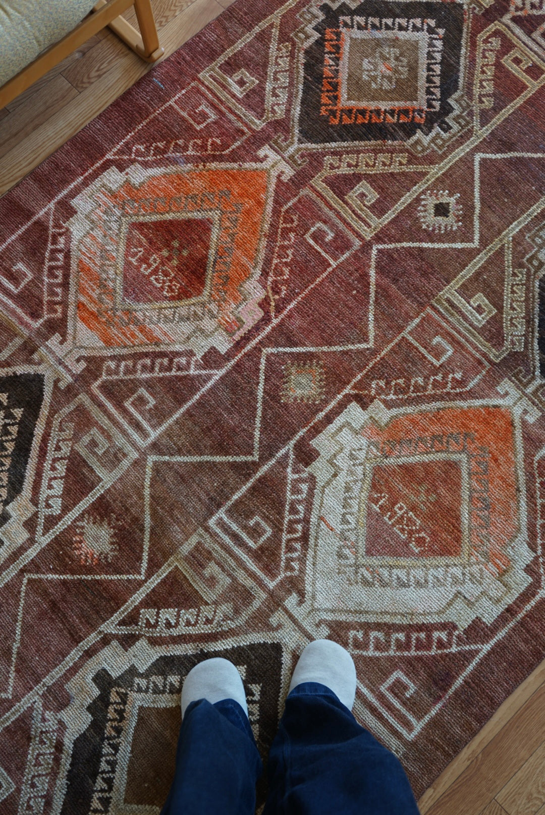 TURKEY VINTAGE ANATORIA BROWN 1980年代 256 × 155 cm No.TR25157