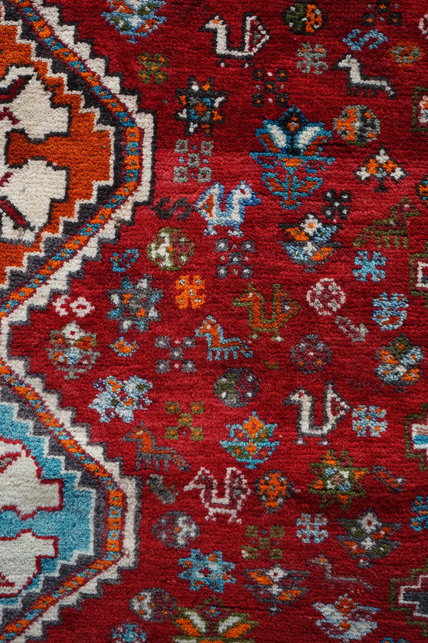 IRAN OLD SHIRAZ QASHQAI 1970年代 195 × 112 cm / 6'4" × 3'6" ft