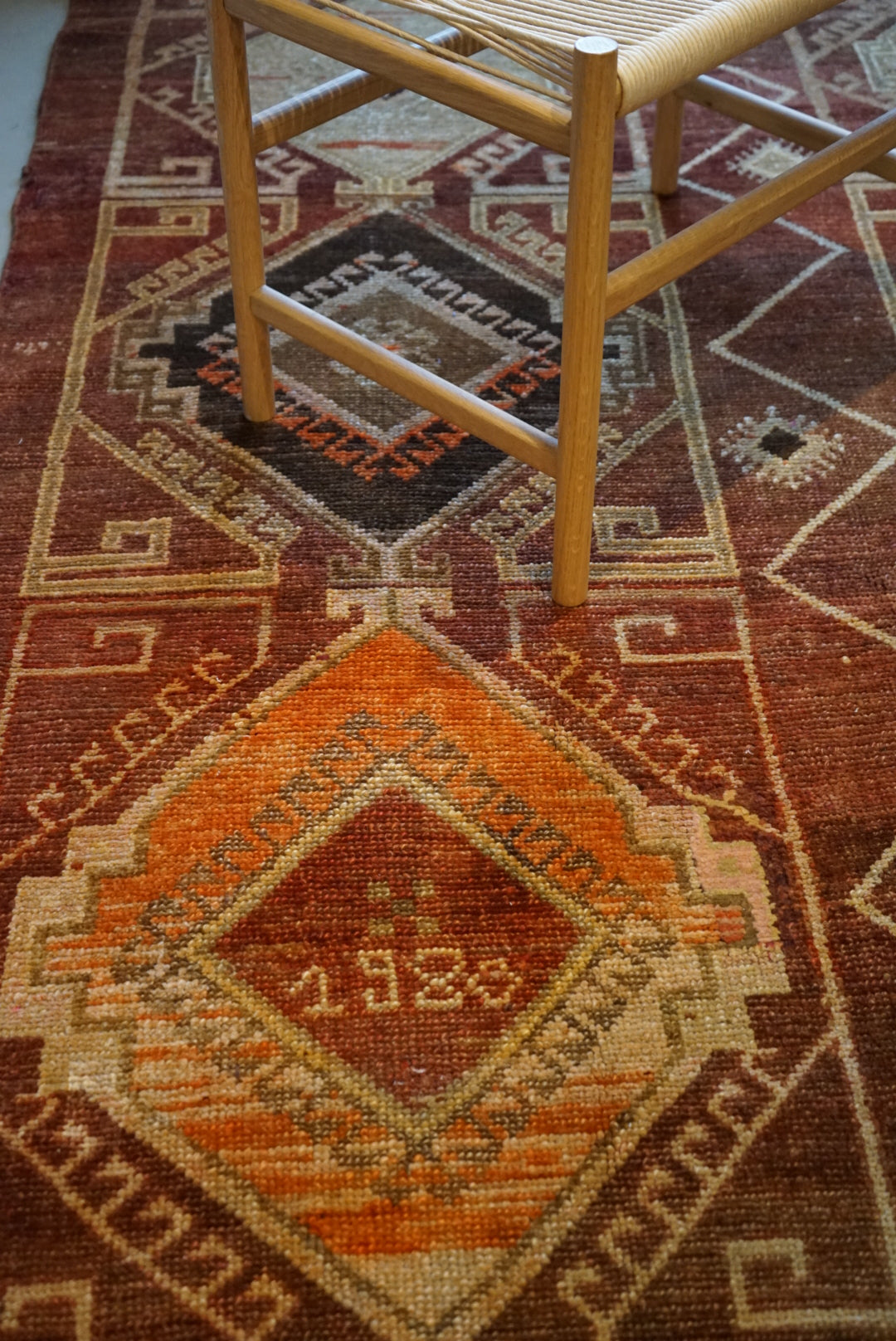 TURKEY VINTAGE ANATORIA BROWN 1980年代 256 × 155 cm No.TR25157