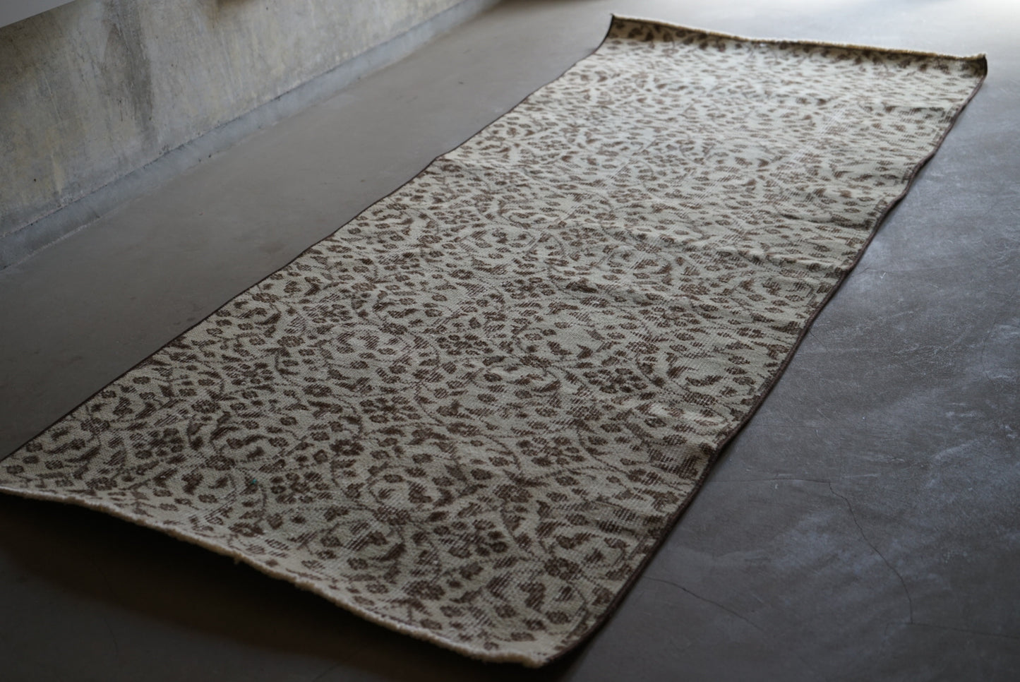 TURKEY OLD ISPARTA BROWN MINT RUNNER 1970年代 195 × 84 cm No.TR25136