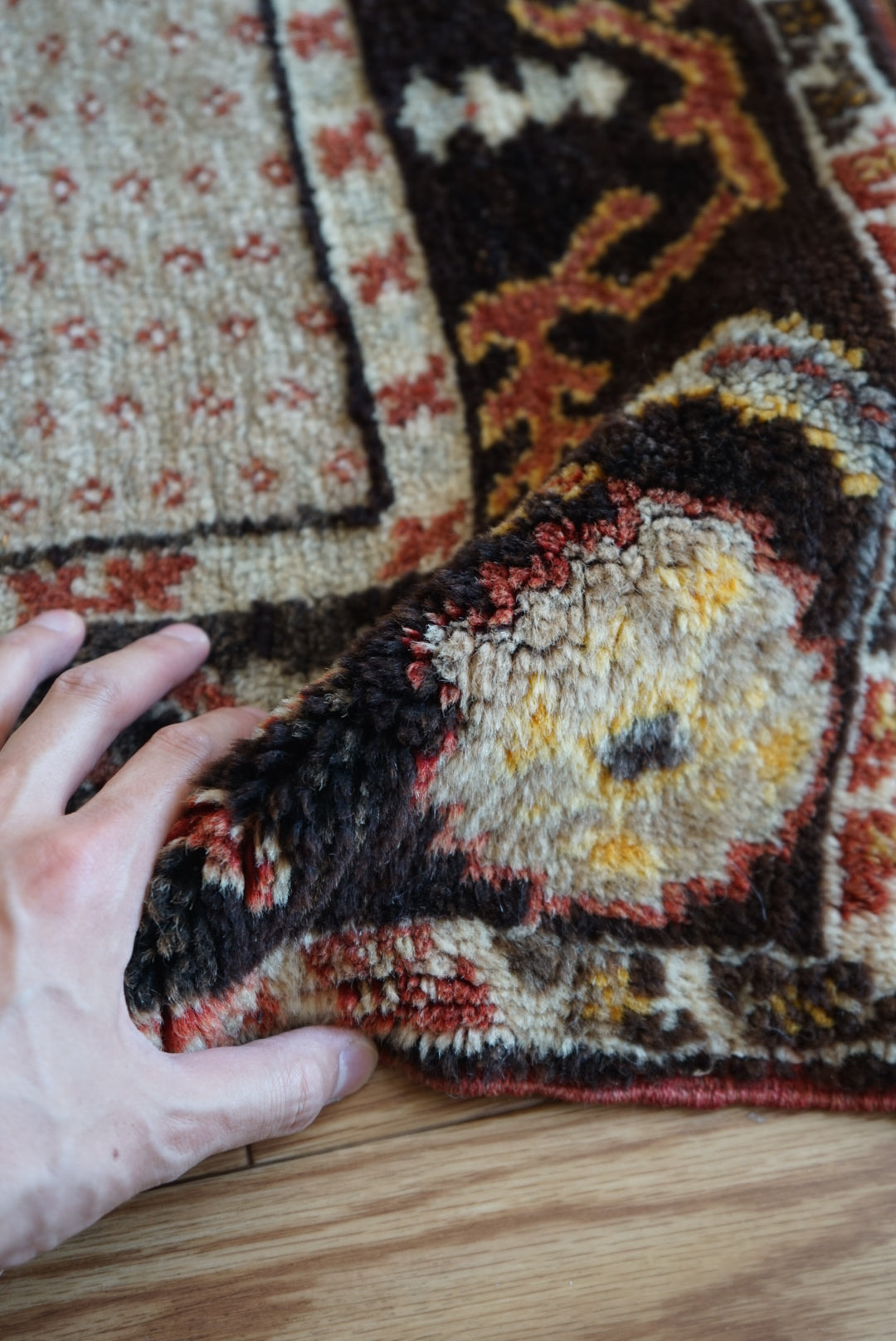 TRIBAL RUG TURKEY OLD KONYA OUSHAK 1965年代 164 × 115 cm No.TR25194