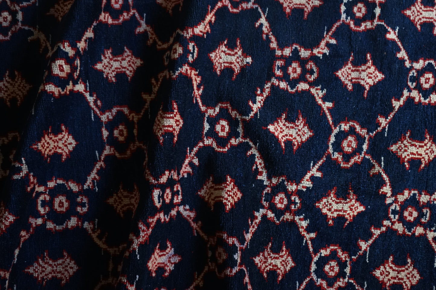 TURKEY OLD ISPARTA NAVY 1970年代 165 × 124 cm No.TR25211