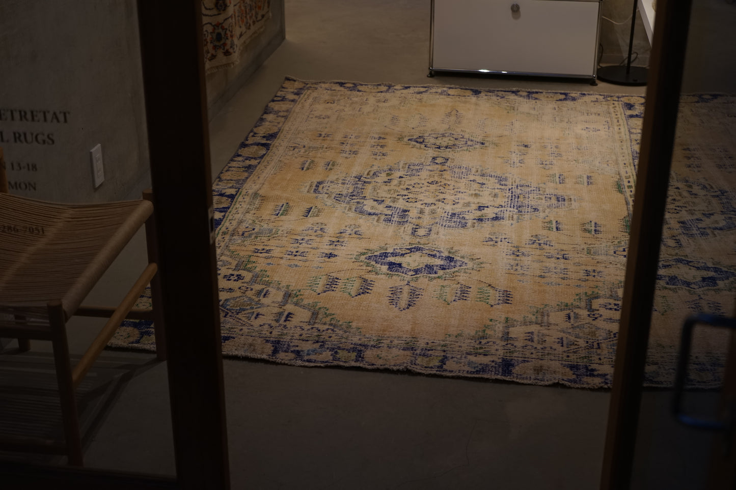 Türkiye Old Isparta Beige Blue 1970年代 246 × 159 cm No.TR25226