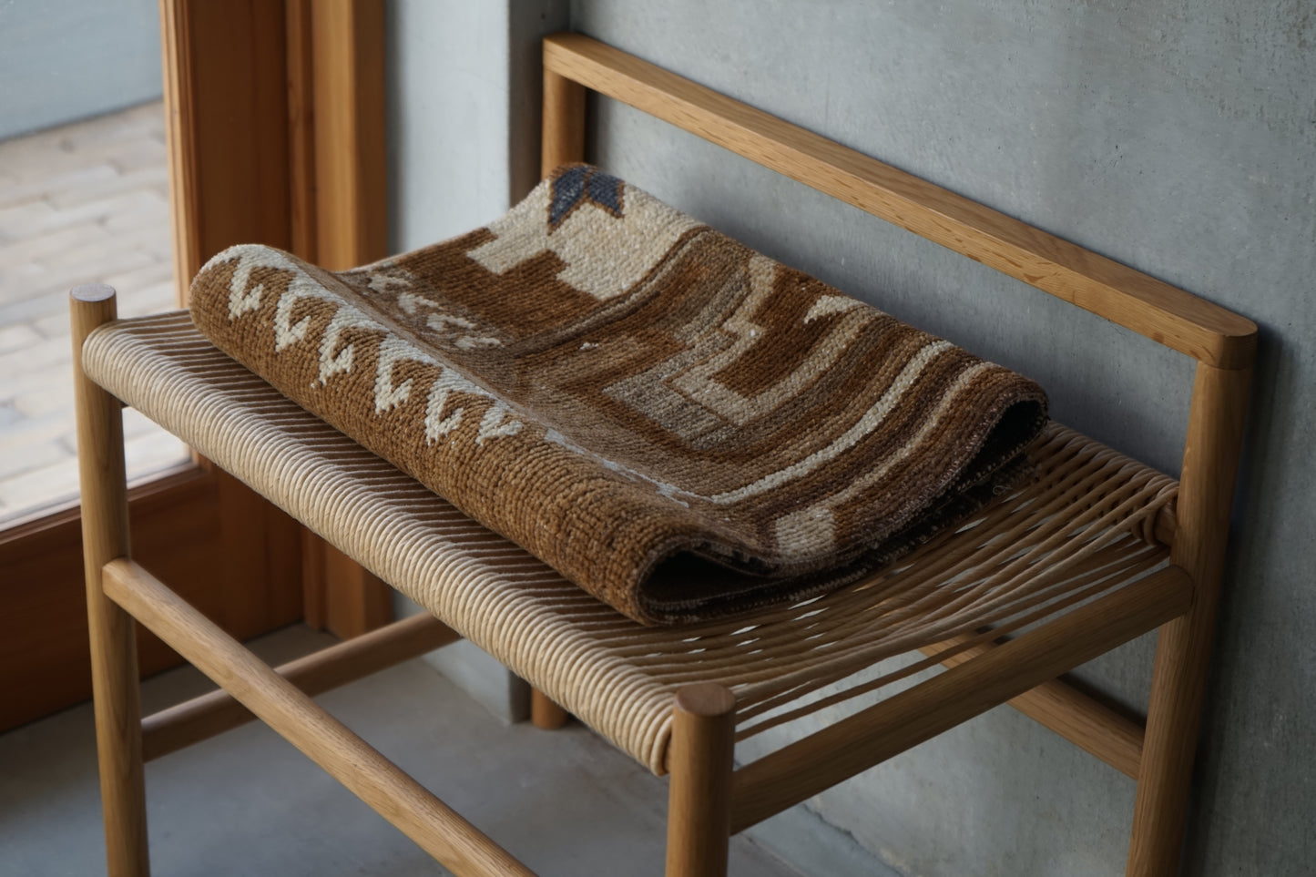 TURKEY OLD BROWN RUNNER SMALL SIZE 1970年代 130 × 43 cm No.TR25218