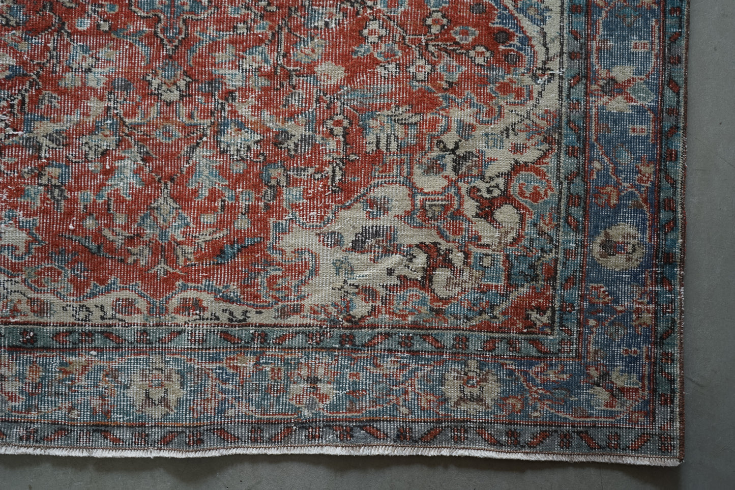 TURKEY OLD ISPARTA TURQUOISE RED 1970年代 261 × 155 cm No.TR25212
